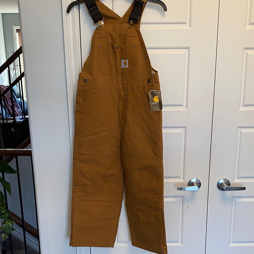 Carhartt Tan Bib Overalls
